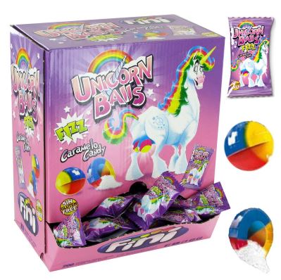 Bonbon balles licorne (0.05 euros pièce)