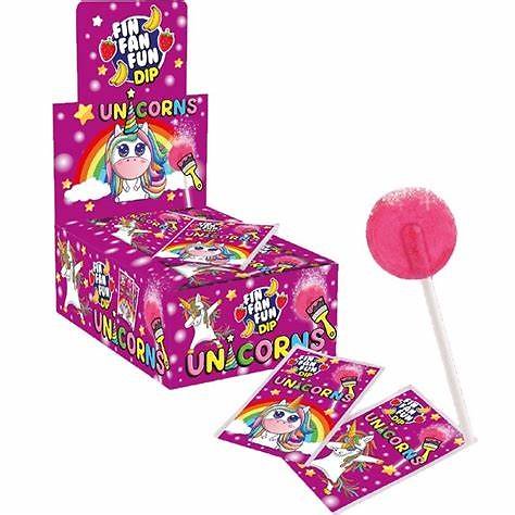 Sucette poudre licorne X1